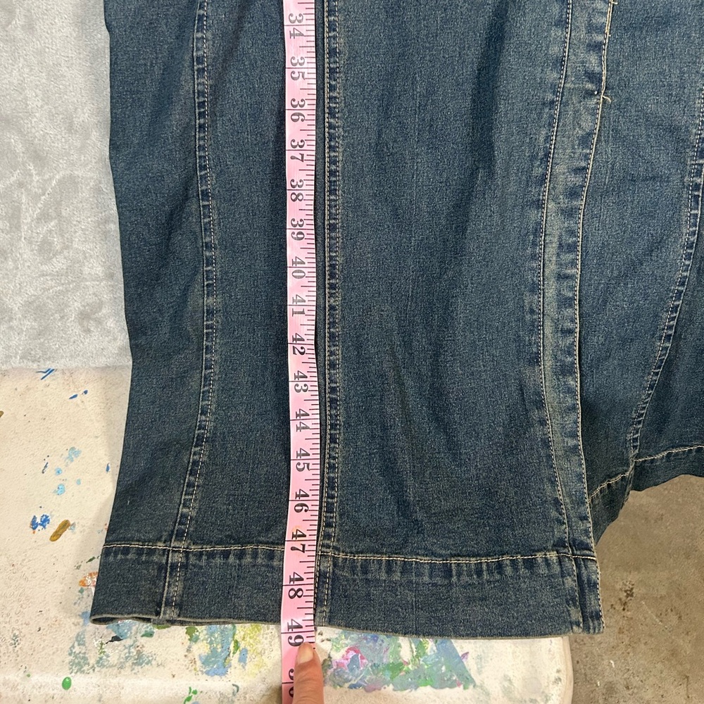 Vintage Forenza v- neck denim maxi dress - Picture 2 of 11